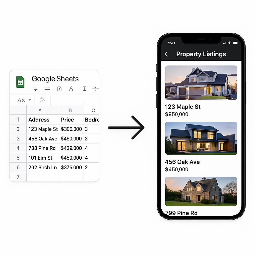 google sheet glide no code free platforms